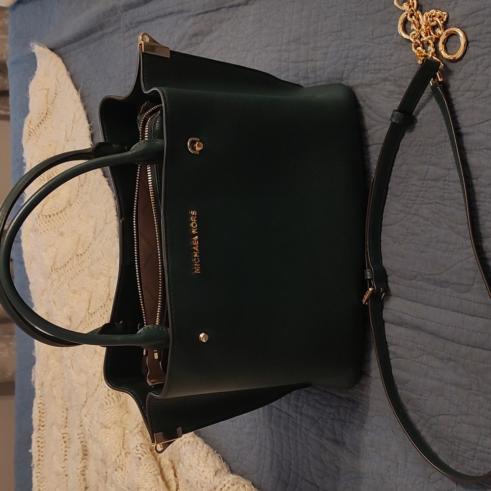 Michael Kors Arielle Large Satchel Dark Atlantic